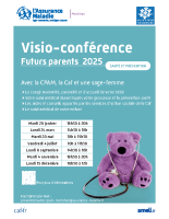 AFFICHE viso conference webinaires Futurs parents2025