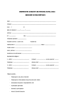 Argent de poche – dossier inscription